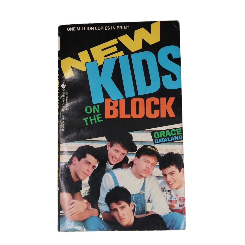 New Kids on the Block Paperback Book Grace Catalano Bantam Vintage 1989 NKOTB